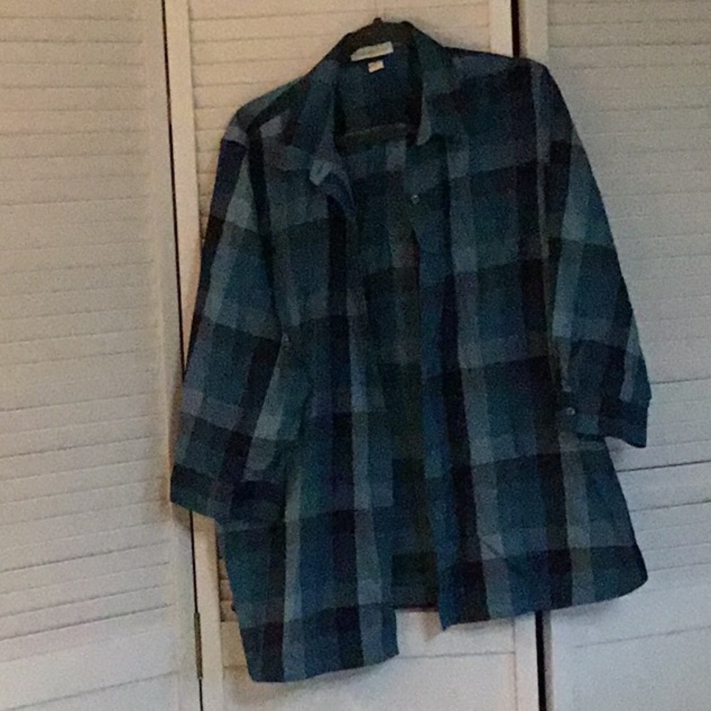 Blue Plaid Shirt